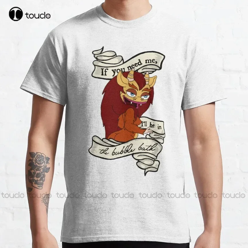 Bubble Bath  Big Mouth Classic T-Shirt Mens Compression Shirt Custom Aldult Teen Unisex Digital Printing Tee Shirt Fashion Funny