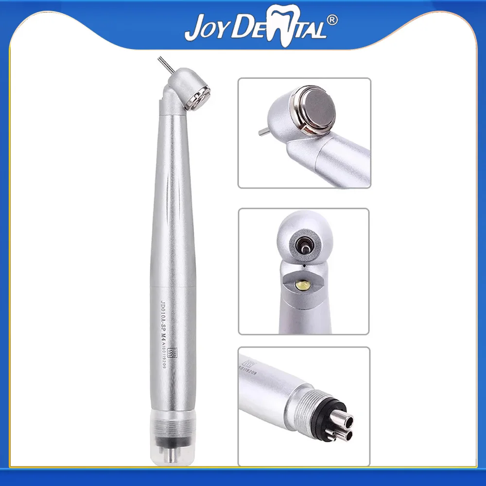 JOY DENTAL 45° E-generator Integrated LED Handpiece Single Water Spray Standard Push Button 2/4 Holes Optional