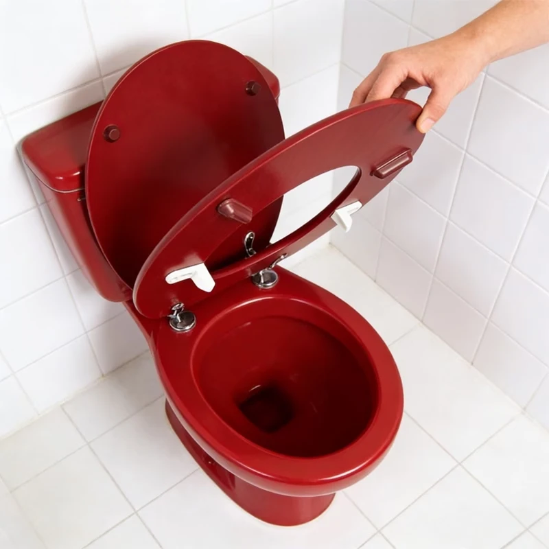 RV Special Anti-Slip Toilet Seat Set 2Pcs White Plastic W/ Screws Anti-Loosening Slippage Proof Camper Motorhome Toilet Parts view 3