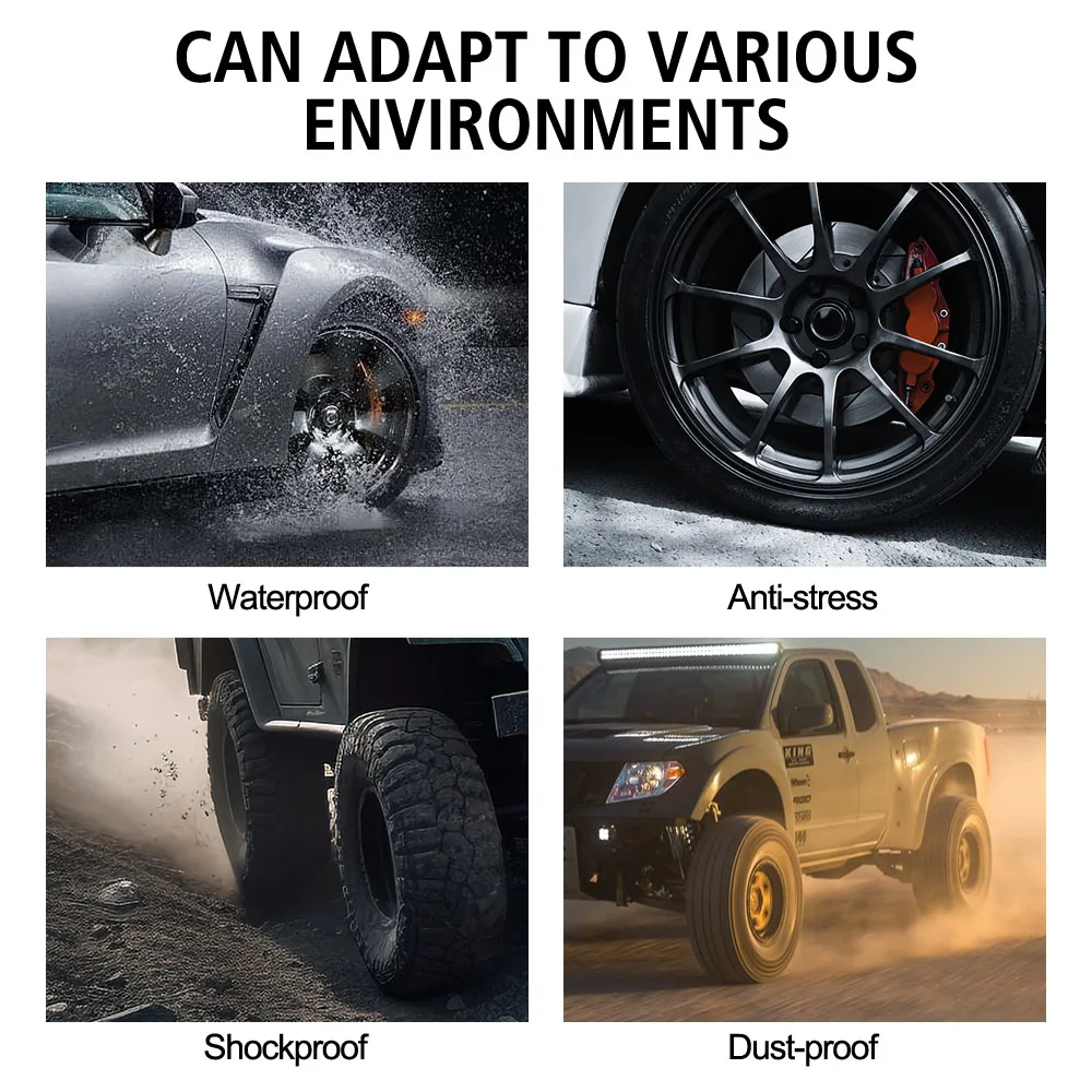 نظام مراقبة ضغط إطارات السيارة، نظام إنذار أمان تلقائي، شاشة LCD رقمية عالمية، مراقبة درجة حرارة الإطارات الشمسية TPMS #4