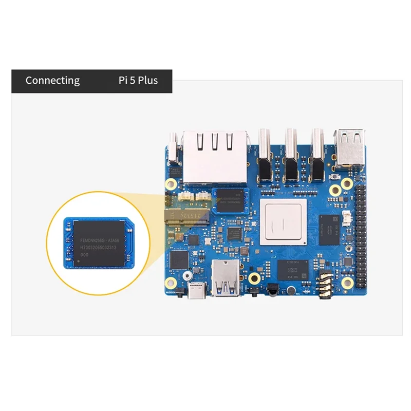 Modulo EMMC N93R 256 GB 3D NAND Velocità di lettura e scrittura veloci per Orange Pi 5 Plus/Pro/Max/Ultra 4A RV2 3B