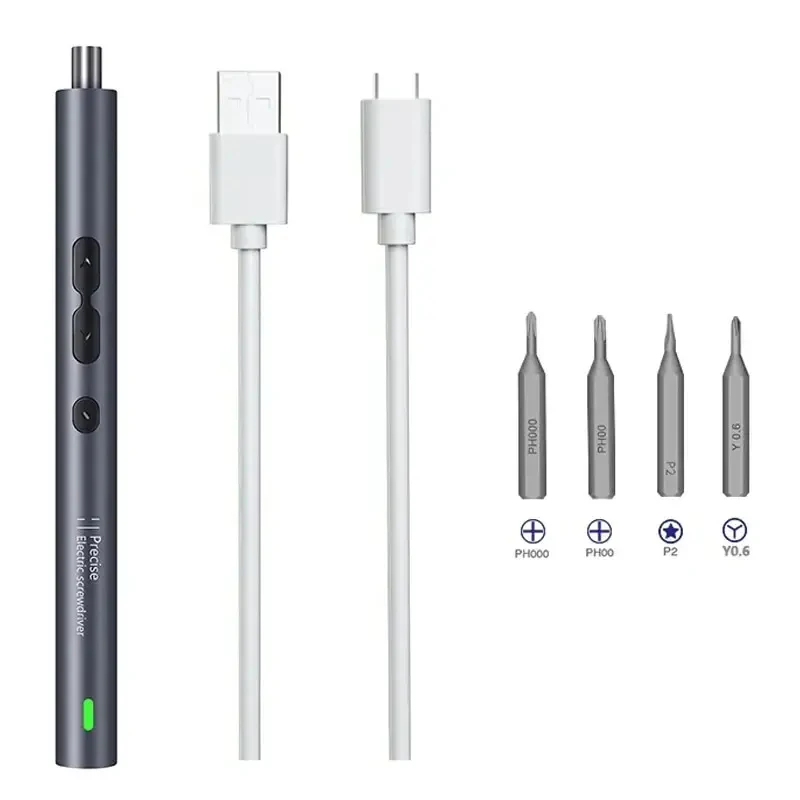 

6 in 1 Precision Electric Screwdriver Sets Power Tools Rechargeable Magnetic Mini Small Bits for Xiaomi Mobile Cell Phone Repair