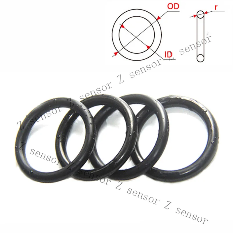 Z+ 200pcs Nitrile Rubber NBR O Ring Seals 1.5mm Cross Section OD 53mm / ID 50mm