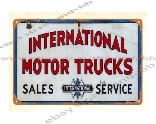 1 pcs,collectible wall decor International Motor Truck Sales Service metal tin sign