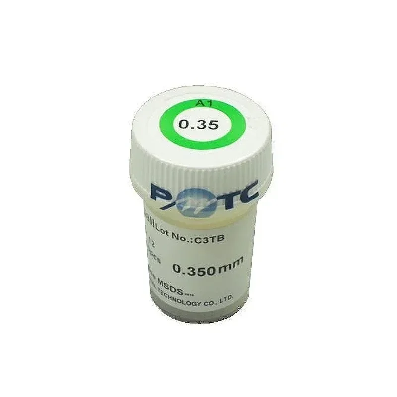 PMTC BGA Solder Balls Tin Beads 250K Particles 0.2 0.25 0.3 0.35 0.45-0.6mm for Phone Computer Chip BGA Weld Reworking Reballing