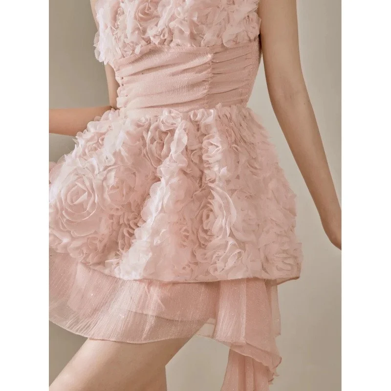 Ele Pure Desire Summer New Faion Strap Dr Street Sle Bodycon Skater Dr per donna Orlo irregolare