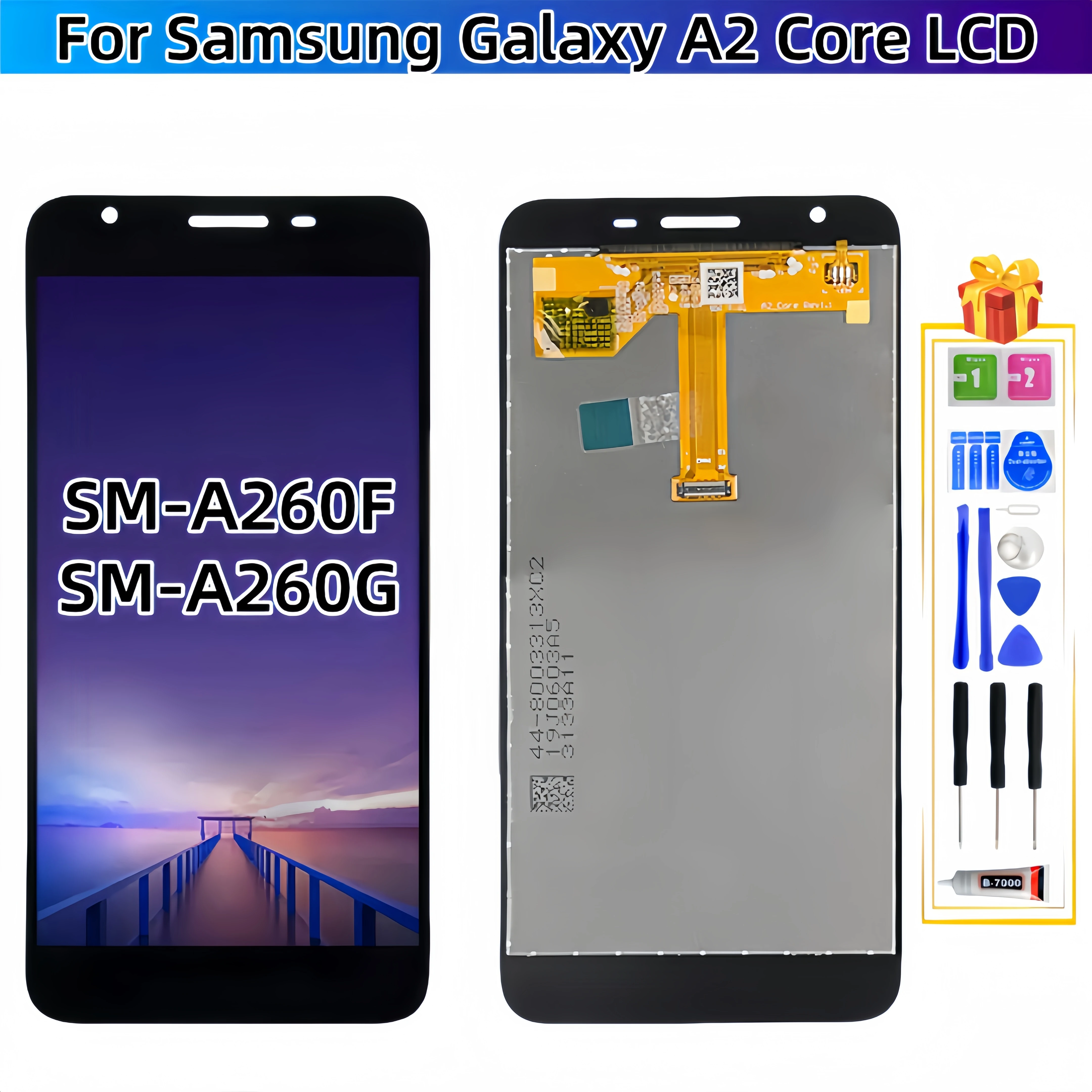 

Для Samsung Galaxy A2 Core 2019 SM-A260F LCD дисплей сенсорный экран в сборе LCD запасные части