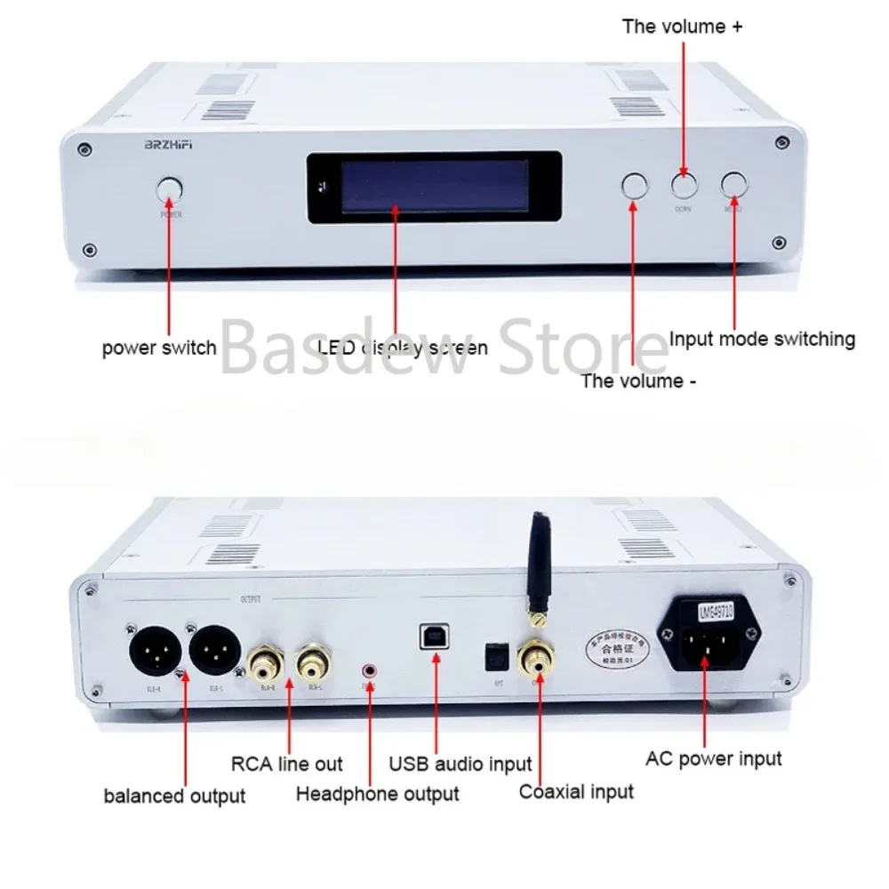 

DSD DAC декодер, аналоговый USB пульт дистанционного управления DLHiFi DC300 двухъядерный ES9038PRO ES9039PRO Bluetooth 5,0 сбалансированный HiFi аудио