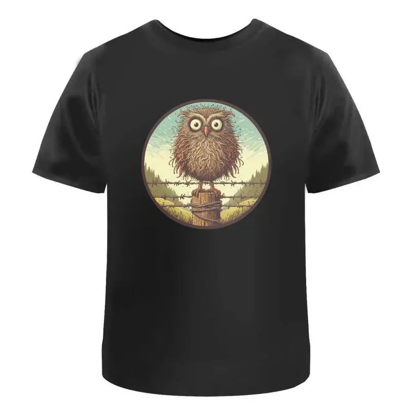 Country Owl' Cotton T Shirt Ta051626