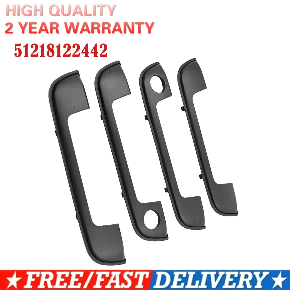 Exterior Door Handle Kit Covers 51218122442 For BMW E36 E34 E32 3 5 7 Series with Rubber Seals Gasket 51218122441