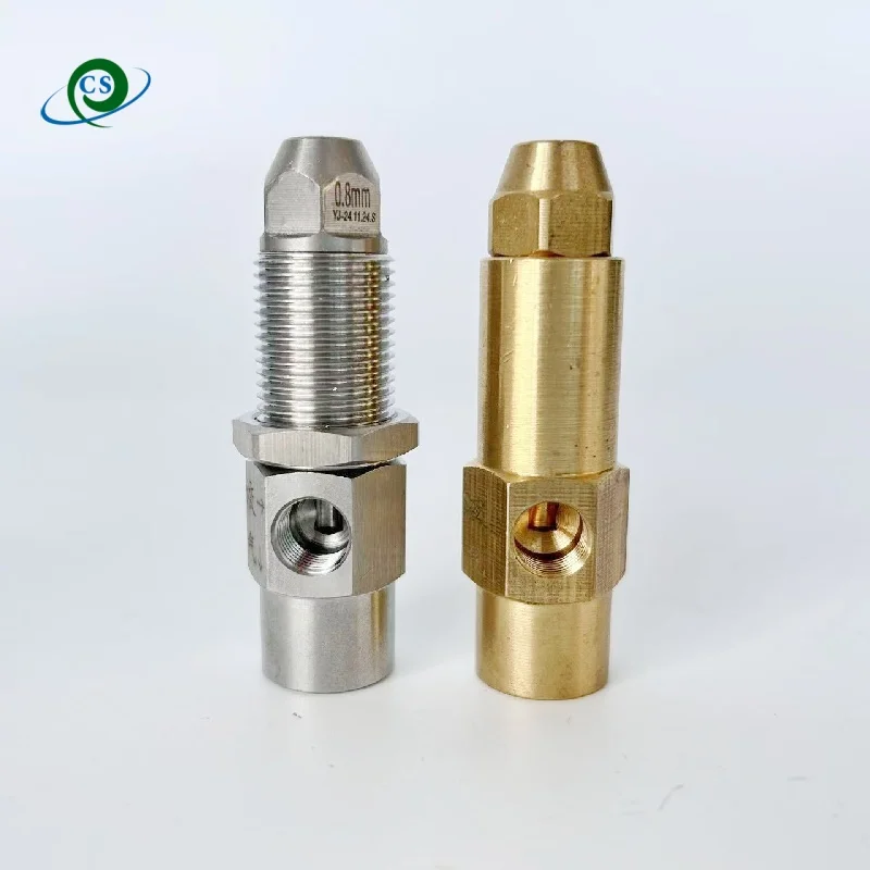 Bico queimador de óleo residual de latão ss, rosca macho, bico de óleo combustível, caldeiras, queimador de atomização, sifão industrial, bico de spray