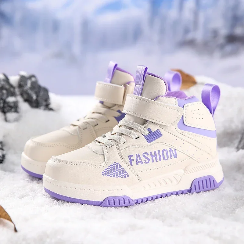 Fashion Girl Sneaker Children Casual Shoes Luxury High Top Autumn Kids Sneaker School Tennis Sports Shoes for Boy