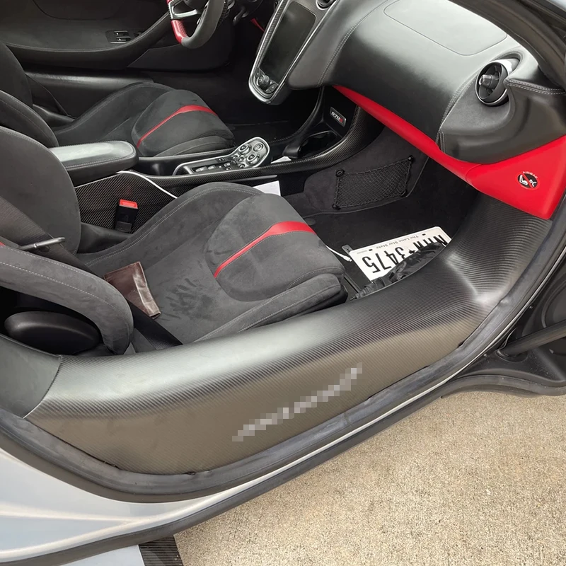 

For Mclaren 540C 570S GT 600LT Carbon Fiber Short Inner Door Sills Pedal Panel Trims High Quality Side Door Sill