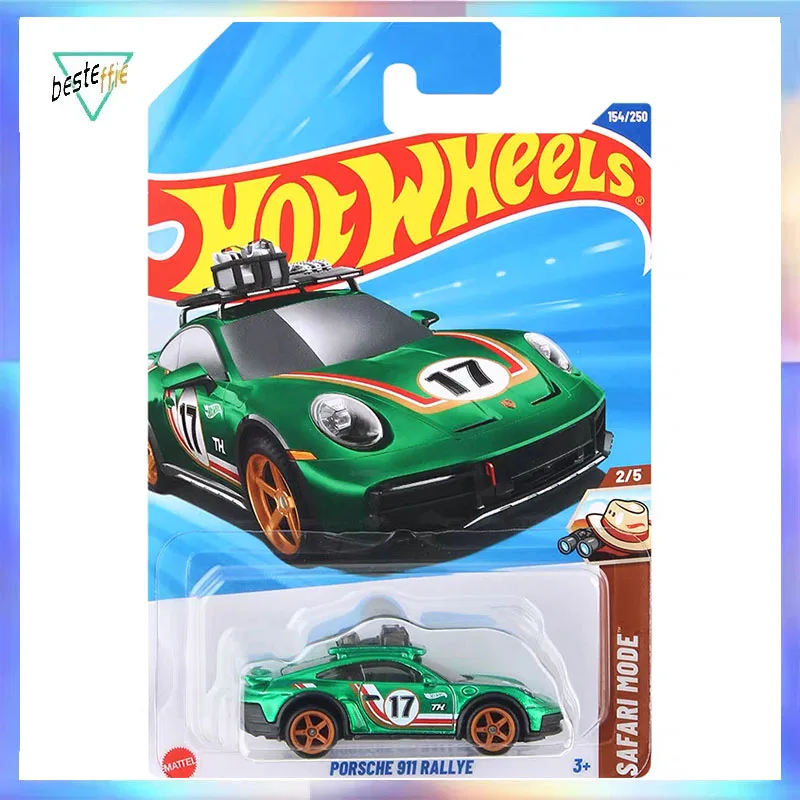 

2025G Hot Wheels TH Car Model Super Treasure Hunt PORSCHE 911 Rallye Limitied Collectible Model Room Ornament Boy Toy Gift