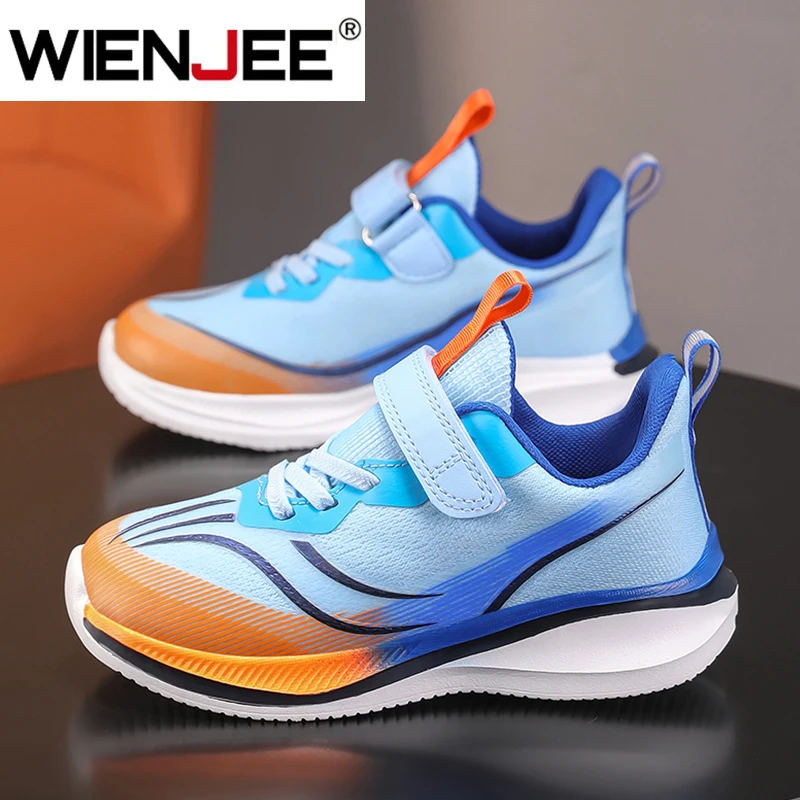 

Модная детская обувь для мальчиков, школьные повседневные спортивные кроссовки для бега, уличные дышащие противоскользящие баскетбольные кроссовки