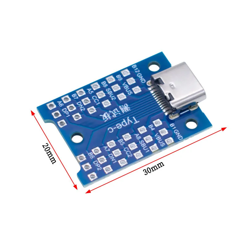 5~100Pcs Usb 3.1 Type C Test Board Female To Female Usb C Socket Pcb Test Fixture For Type C Data Cable Detection Testing
