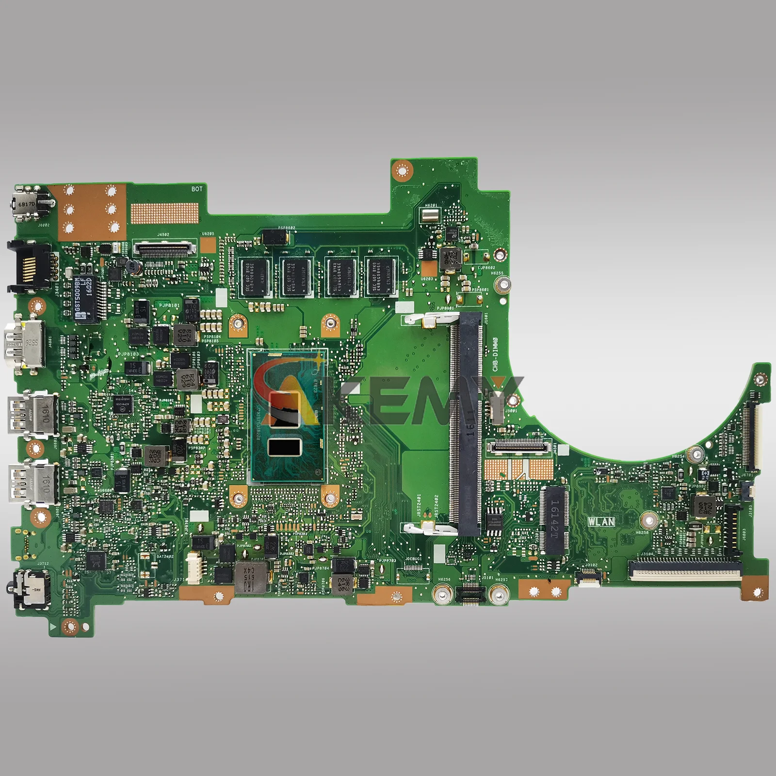 Q503UA Laptop Motherboard For ASUS VivoBook Q503UA Q503U N543UA Notebook Mainboard With i3 i5 i7 CPU 100% tests OK fast shipping