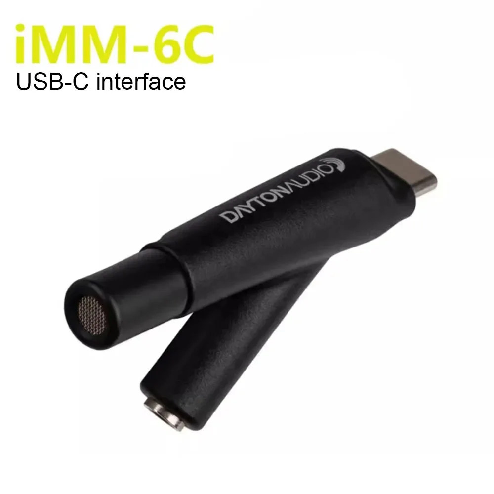 Dayton Audio iMM-6 iMM-6C iMM-6S Mobile Measurement Microphone iPhone Test Microphone Portable Acoustic Test Microphone