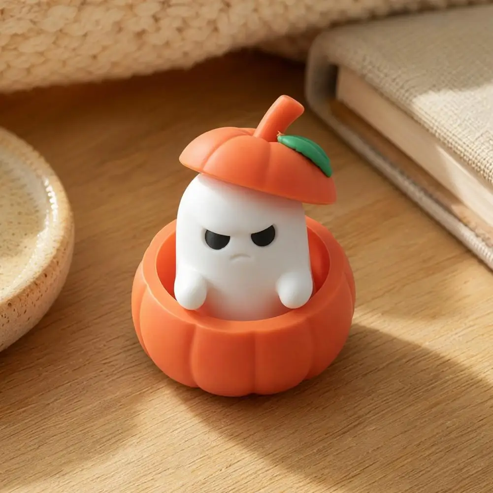 Ghost Decoration Halloween Ornament 3d Printed Pumpkin Ghost Figure Mini Desktop Decoration for Scented Candles Spooky Holiday