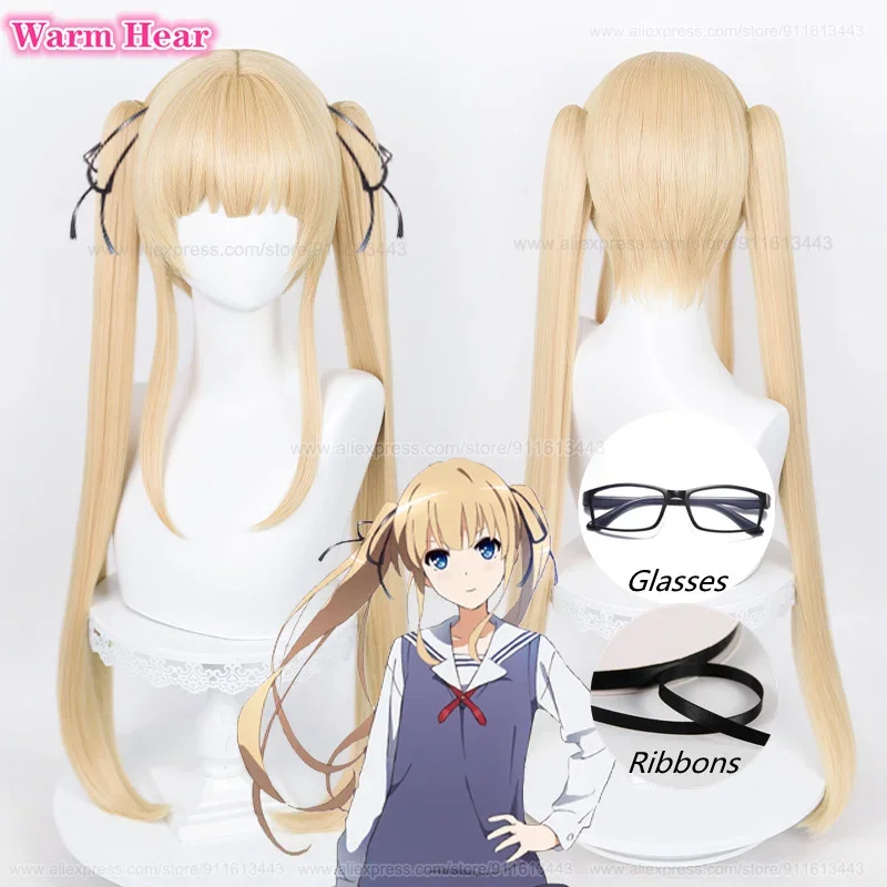 Eriri Spencer Sawamura cosplay wig light golden yellow wigs Heat Resistant Fibre wigs