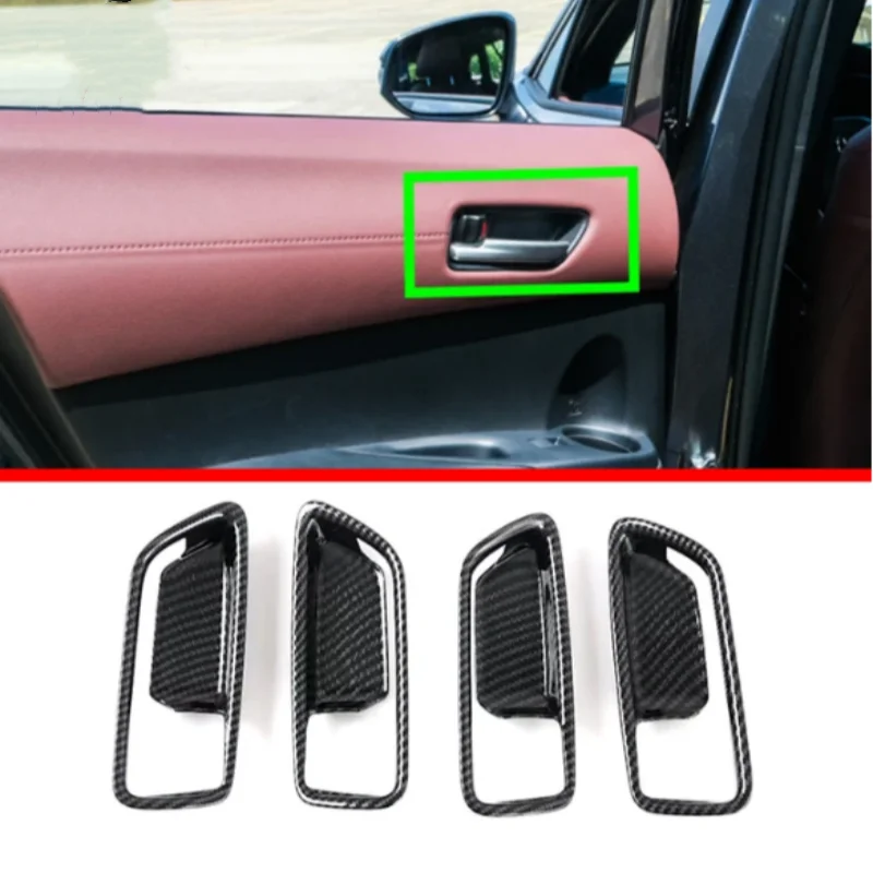 

ABS Door Bowl Frame Trim Armrest Handrail Cover Interior Accessories For Toyota Corolla Cross 2020-2021