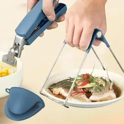 Bowl Clamp Anti Scald Clamp Kitchen Tool Clamp Steaming Vegetable Clamp Anti Slip And Anti Scald Hand Clamp Plate