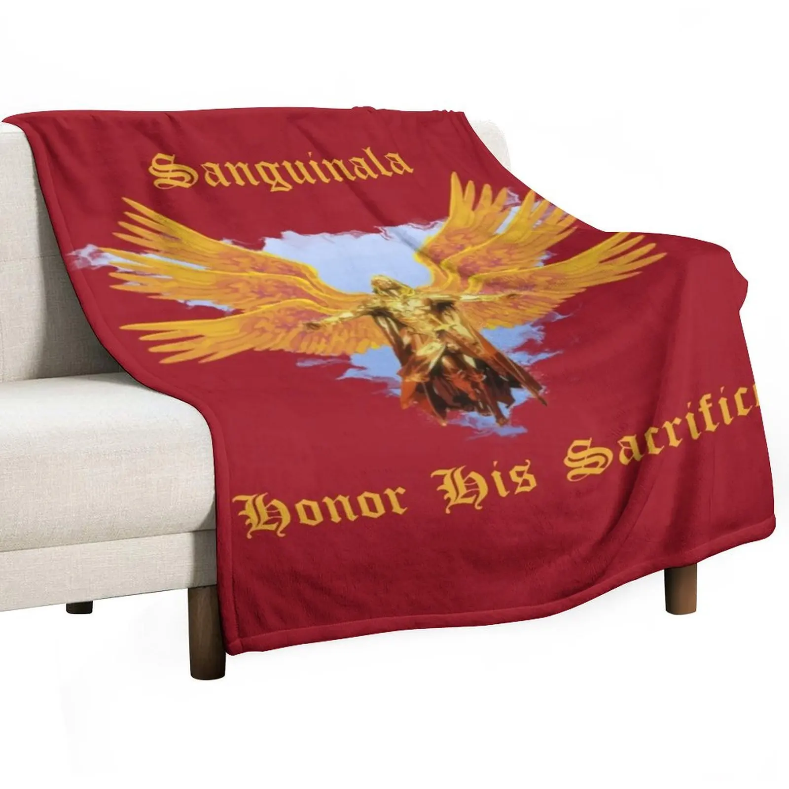 

Sanguinala - Honor His Sacrifice Throw Blanket Cute Plaid Flannels Thins for sofa Blankets