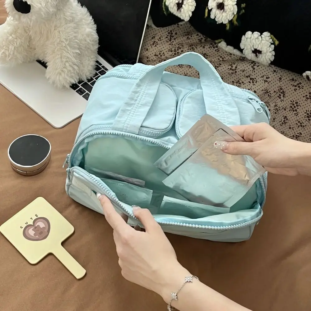 

Дорожная косметичка Ins с несколькими сумками, водонепроницаемая нейлоновая косметичка, пухлая дорожная сумка в корейском стиле, дорожная сумка для стирки