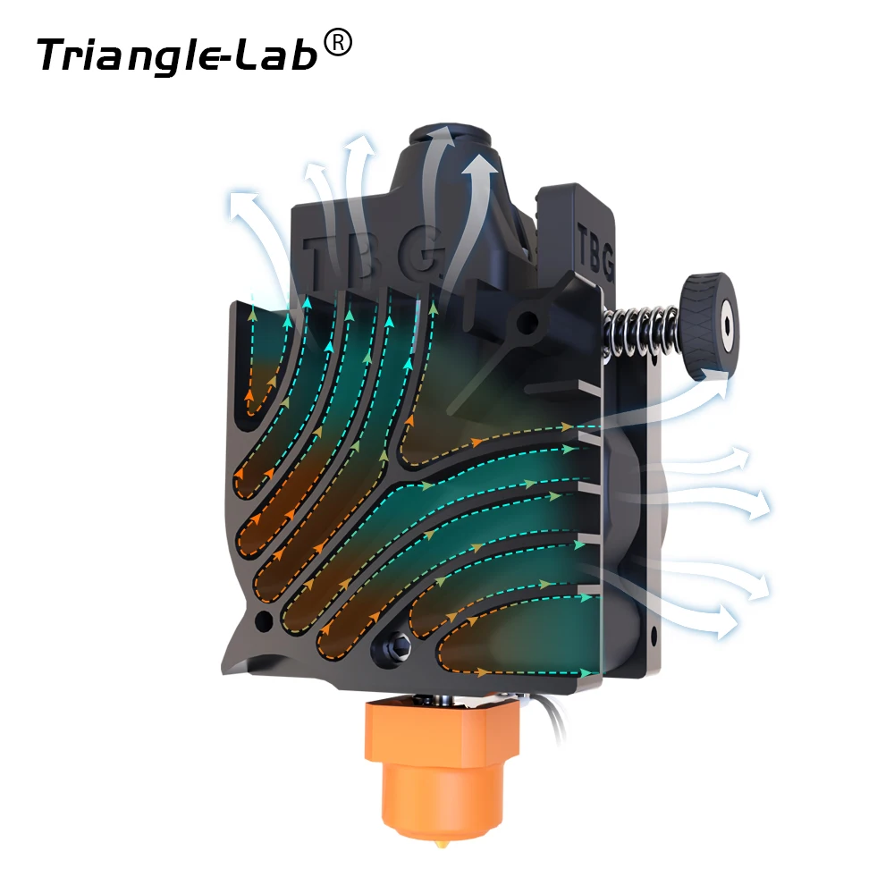 Imagem -04 - Trianglelab Tbg-air V2.0 Extrusora Leve Alta Impulso Tpu Impressão Compatível Chc Kit v6 Ldo Motor para Ender3 Cr10 Prusa c