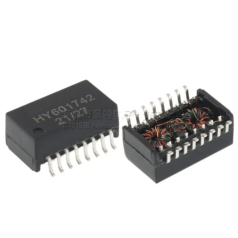 Модуль сетевого трансформатора HY601742 SMD SOP16 feet 100Base-TX с PoE, 2 шт./Оригинал