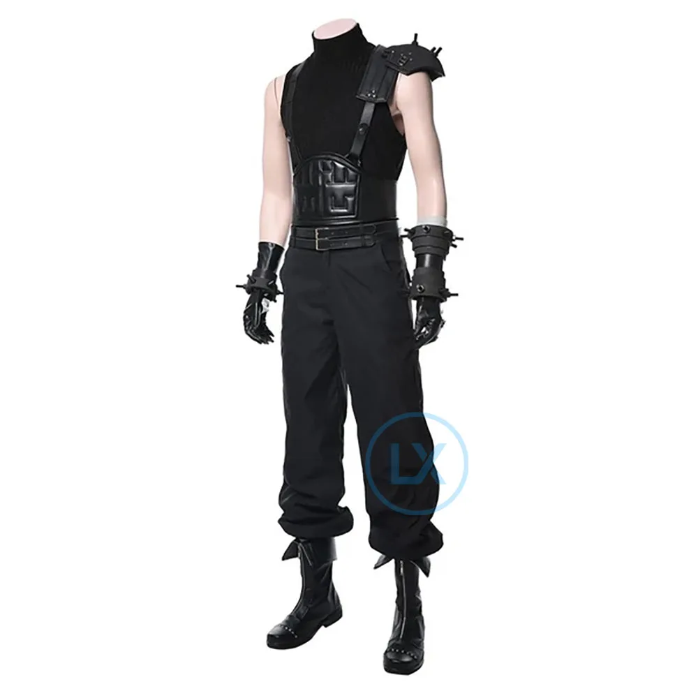 Game Final Fantasy VII Cosplay Costume Cloud Strife  FF Uniform Outfit Halloween Carnival Costume Adult Men Women