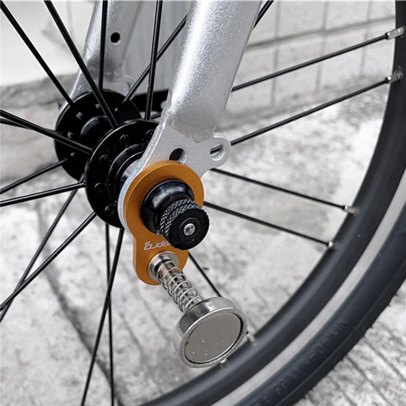 Litepro-Folding Bike Magnet Adapter, liga de alumínio, fivela magnética, assento de conversão para FNHON 1611, peças pretas de bicicleta