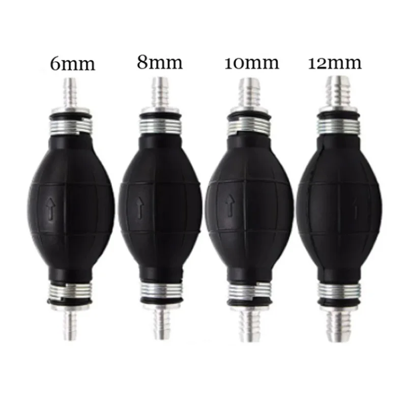 1 pc Universal Fuel Pump Rubbe Hand Primer Bulb Petrol Diesels Liquid Oil Gas Water Tansfer Rubber Tube Aluminum For Car Boat