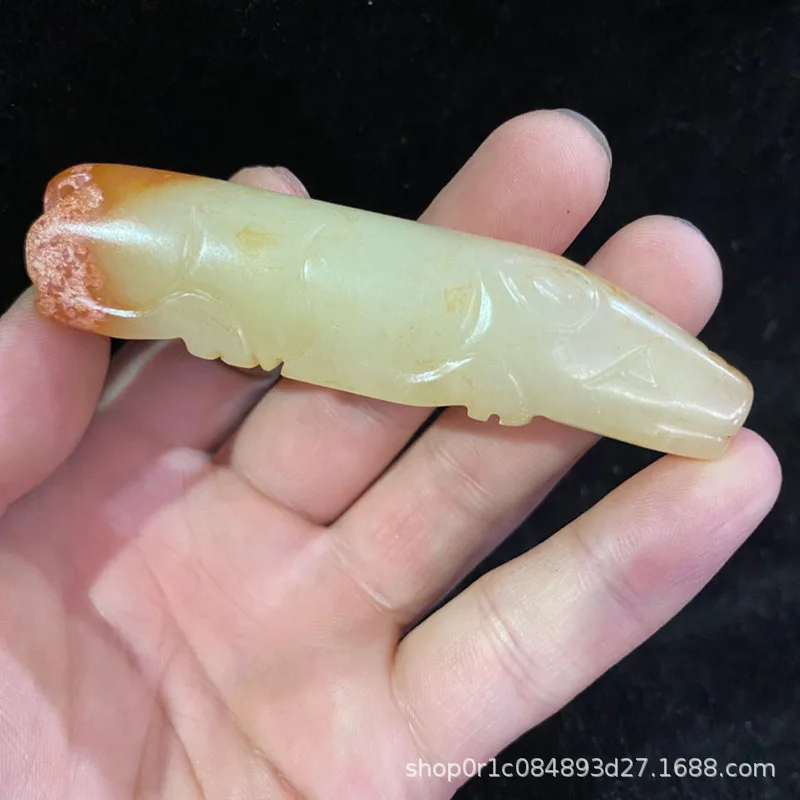 

Antique Jade Old Jade Gaogu Jade Hongshan Culture Xiuyan Jade Han Pig Hand Pieces Holding Pig Dragon Jade Pig Playing Antique Ja