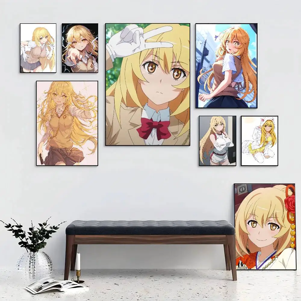 Shokuhou Misaki Anime Posters Living Room Bar Cafe Quality Canvas Vintage Style Comics Painting Art Home Wall Decor Picture