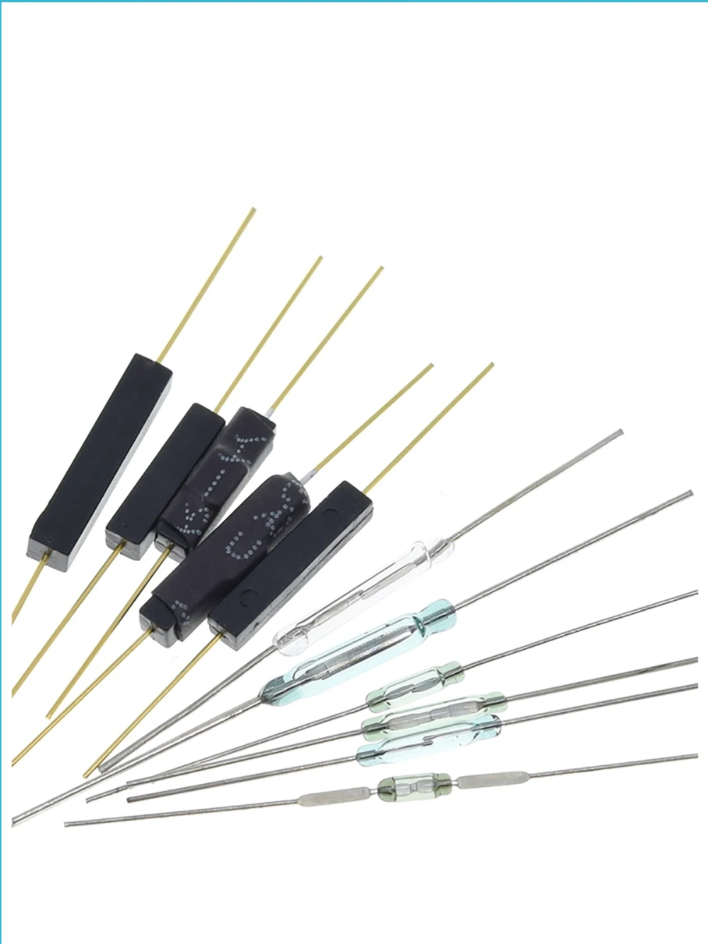 5pcs Reed Switch Plastic Type MKA14103 MKA10110 GPS-14B GPS-14A 2*14MM Anti-Vibration Damage Magnetic Switch NC Normally Closed