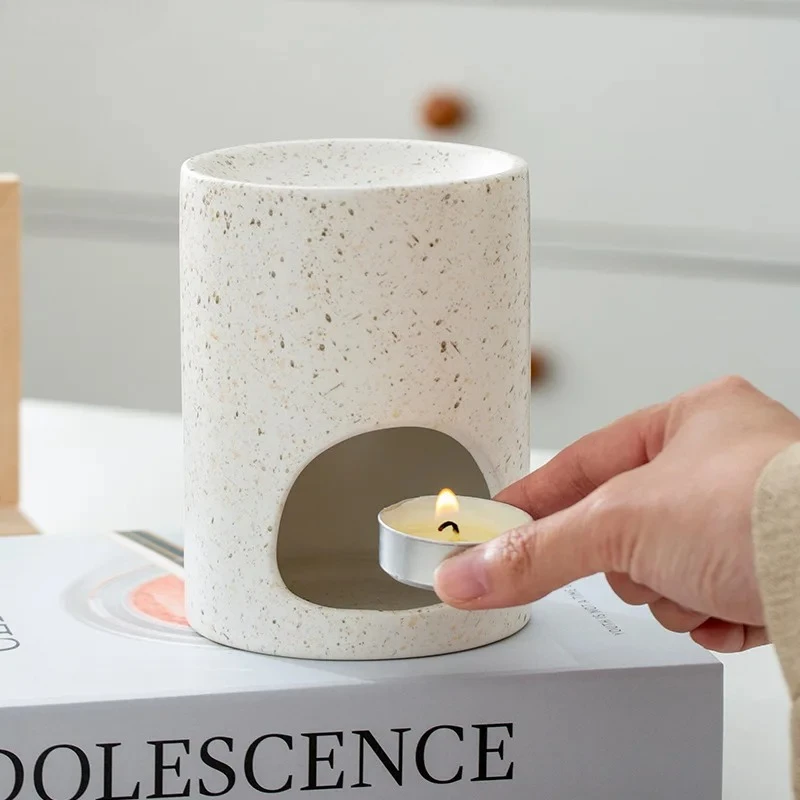 Speckled Texture Insence Burner Firewood Aromatherapy Tray Room Aroma Diffuser Censer Incense Ash Plate Home Aroma Container