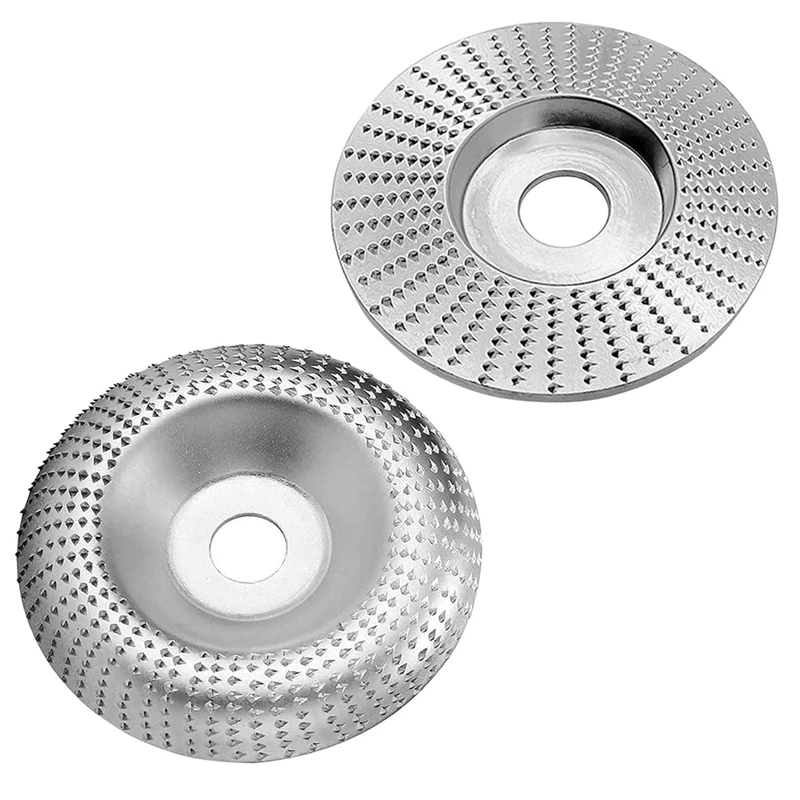 

2 Pcs Angle Grinding Wheels, Woodworking Grinding Rasp Disc, Wood Sanding Disc For Angle Grinder 100Mm Arc / 100Mm Flat CNIM Hot