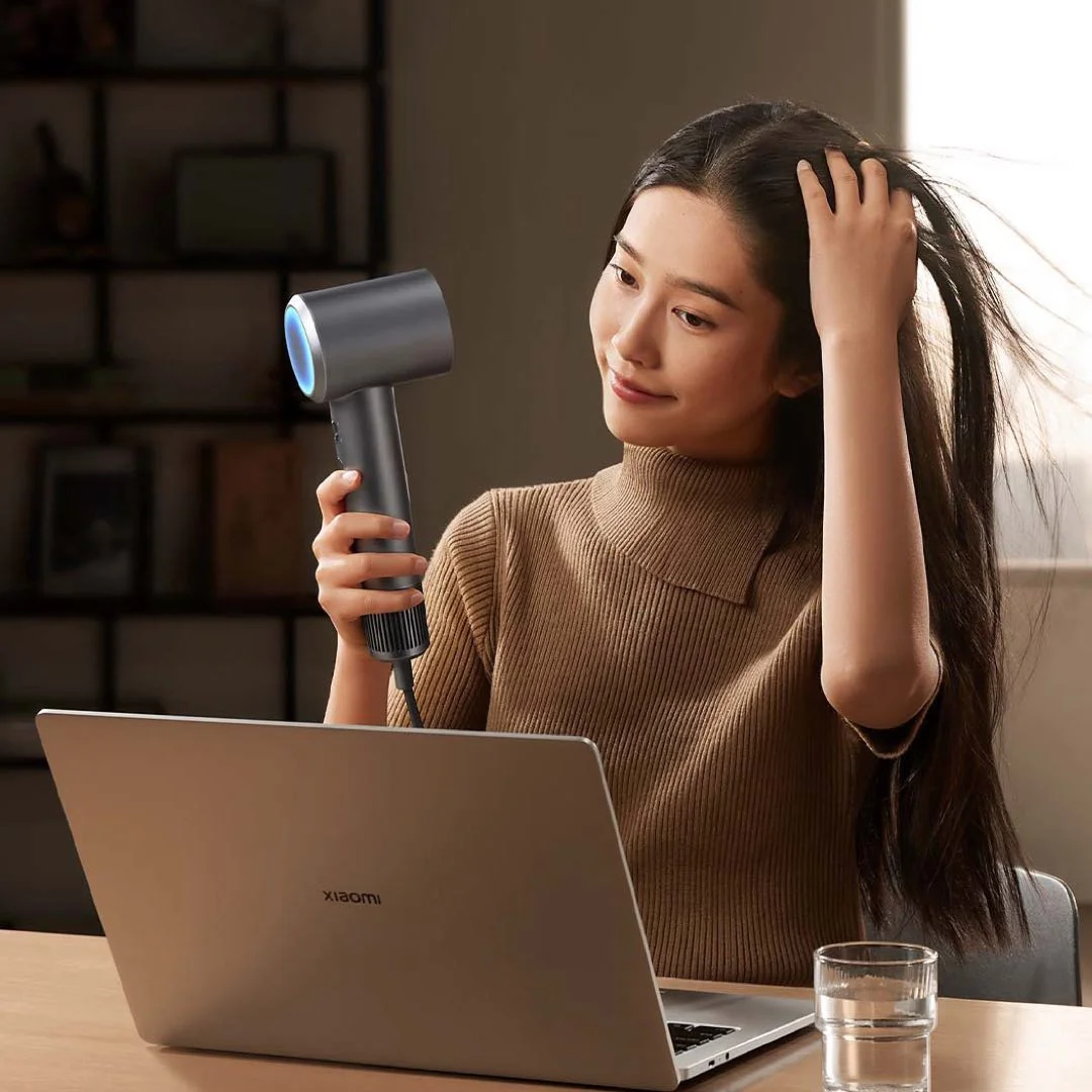 XIAOMI MIJIA H501 High Speed Anion Hair Dryer 110000 Rpm 62m/s Wind Speed Professional Negative Ion Hair Care 1600W Quick Drying