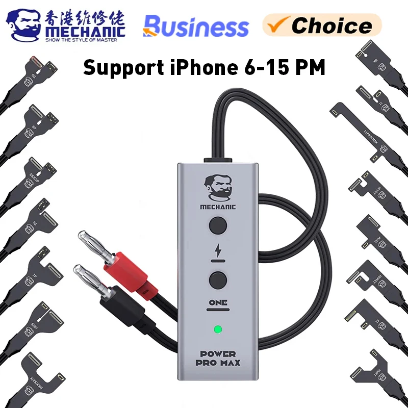 MECHANIC Power Pro Max Boot Power Supply Test Host Cable for iPhone 6-15 Pro Max Motherboard Repair One Button Power Cord tools