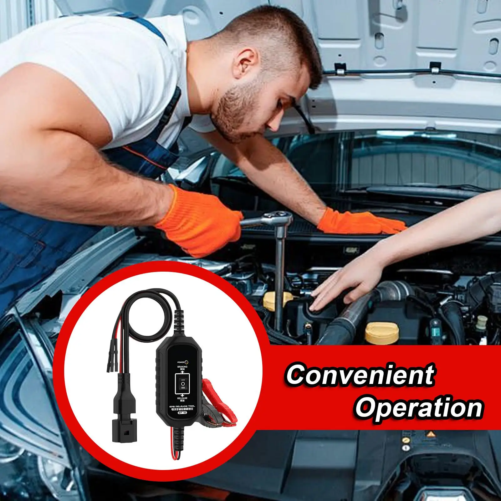 

Electronic Parking Brake Reset Tool Car Parking Maintenance Equipment Auto Repair Brake Release Tool For Mechanics Technicians