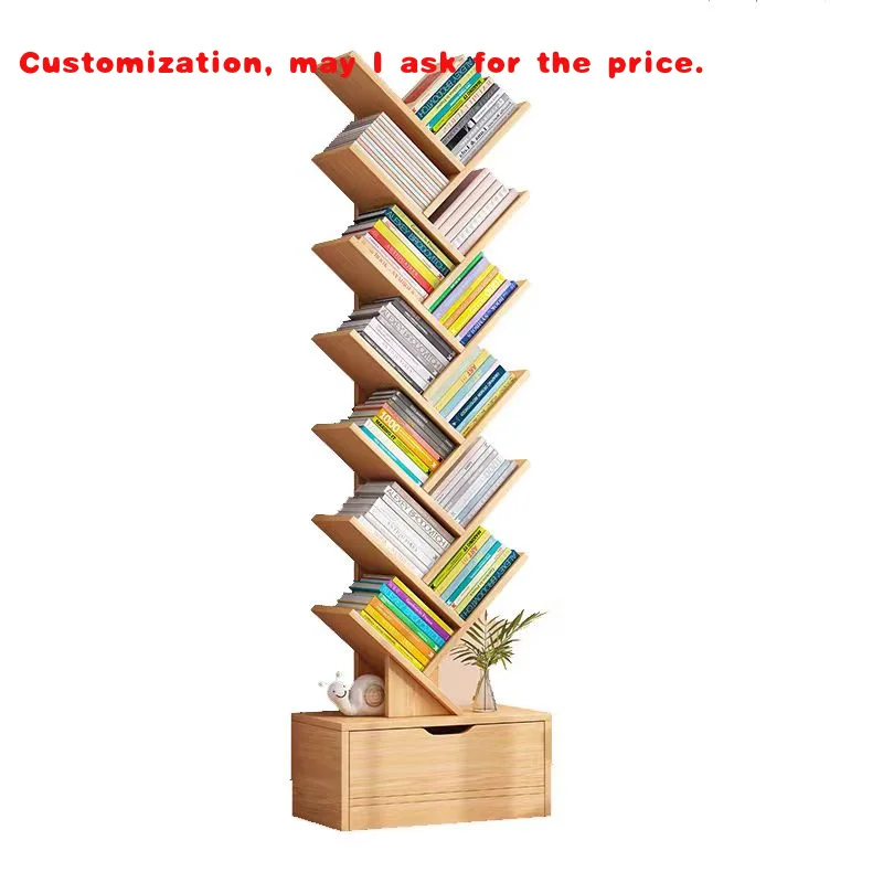

на заказ.Современная книжная полка в виде дерева и элегантная со встроенным хранилищем Livinhomeowoodme, офисная мебель для дома