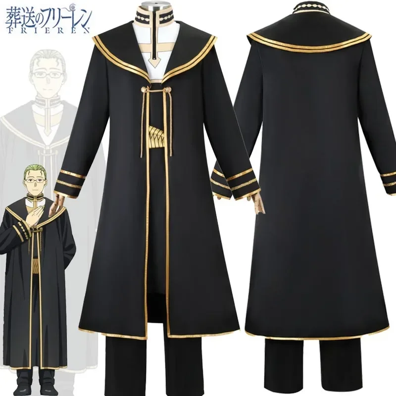 

Heiter Cosplay Costume Anime Frieren at the Funeral Suits Trench Full Set Uniform Halloween Carnival Party Role Play Outfits2025