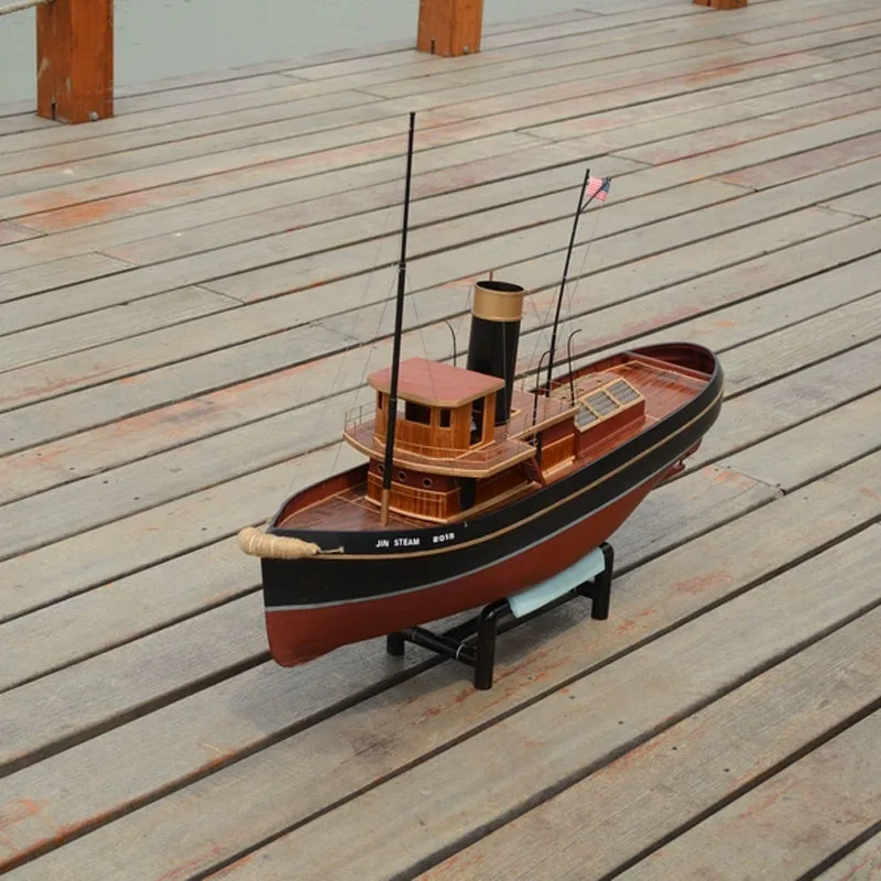 Controle Remoto Rebocador Modelo, Navio a vapor, Navio antigo RC acabado, Cruzeiro de escala, Simulação Steam Boat, Presente, 1:50