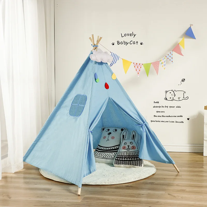 Tienda de campaña para niños, tienda tipi para interiores y exteriores, casa Infantil Tipi portátil para niños, decoración de tiendas de campaña para niños