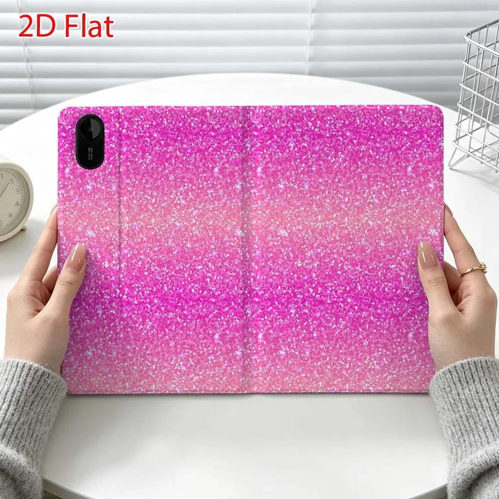 Pink texture pattern Fashion For Xiaomi Poco Redmi Pad 8 2 4 C1 6 6S 7 7S SE 9.7 14 11 11.2 Inch Pen Tray Tablet Case