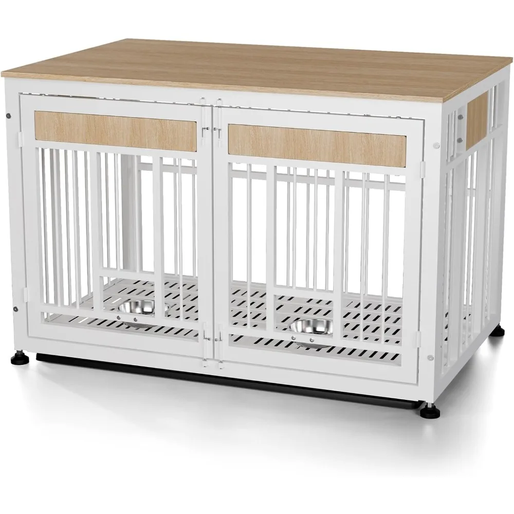 

Heavy Duty Dog Crate Furniture for Large Dog, 48 Inch Decorative Pet House End Table, Extra Large Wooden Cage Kennel Furniture I