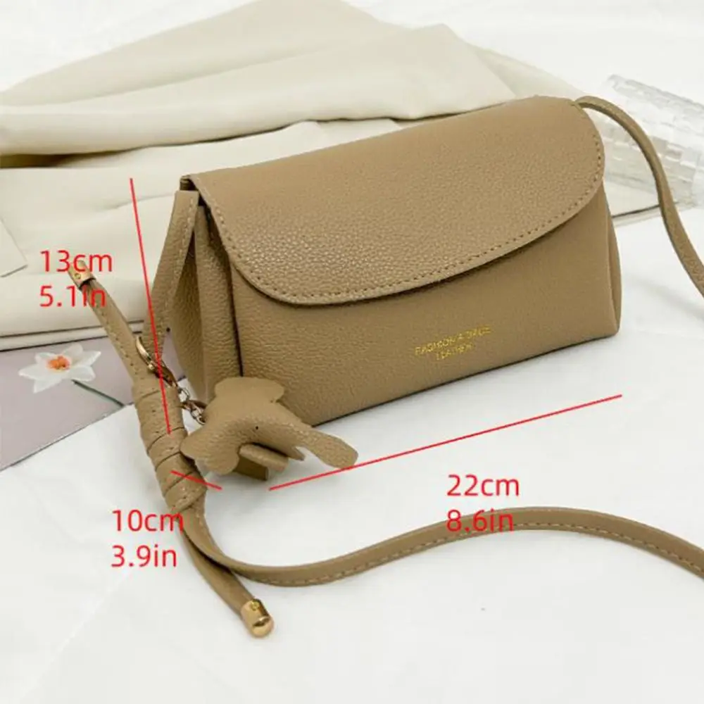 Neue Damen-Umhängetaschen aus weichem Leder, modische Vintage-Handtasche, leichte, tragbare Umhängetasche, Geschenk für Frauen – Detail 1