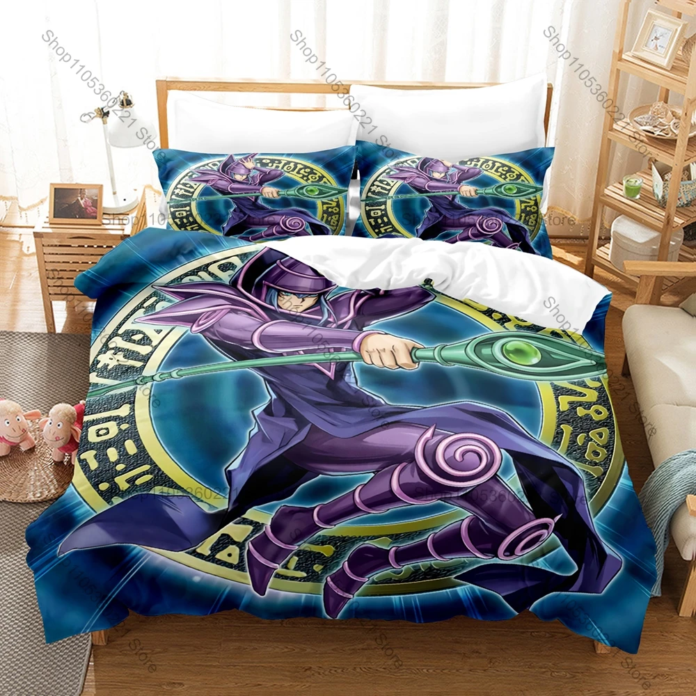 Yu Gi Oh Printed Bedding Set 3 Pcs Duvet Cover Pillowcase Home Bedroom Decor