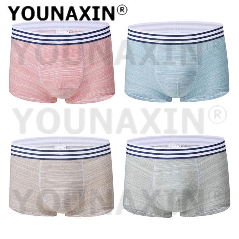 4 Pieces Big Size Men's Boxers Briefs Shorts Cotton Panties Boys Undies Underpants Underwear Sexy Trunks S M L XL 2XL 3XL